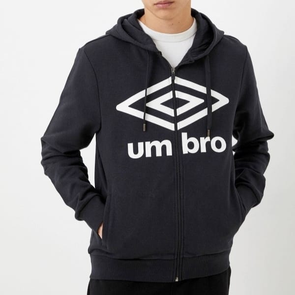 Umbro Felpa Uomo con Cappuccio Zip Intera Modello Hoodie FZ Jacket