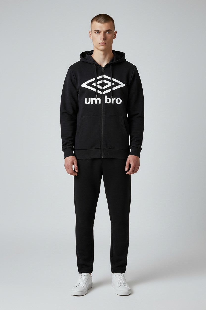 Umbro Felpa Uomo con Cappuccio Zip Intera Modello Hoodie FZ Jacket