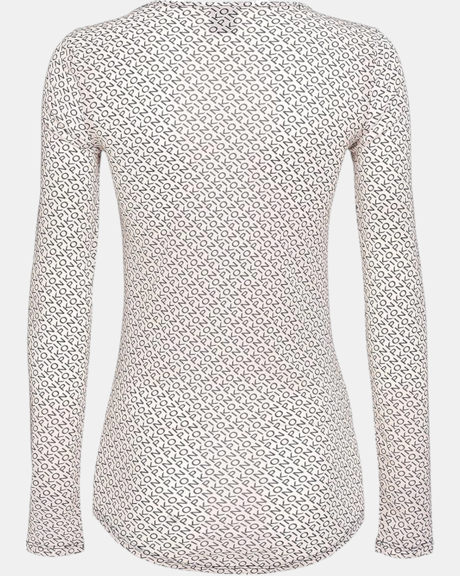 Pinko Maglia Donna art. Berlino Jersey logata all-over bicolore burro - nero