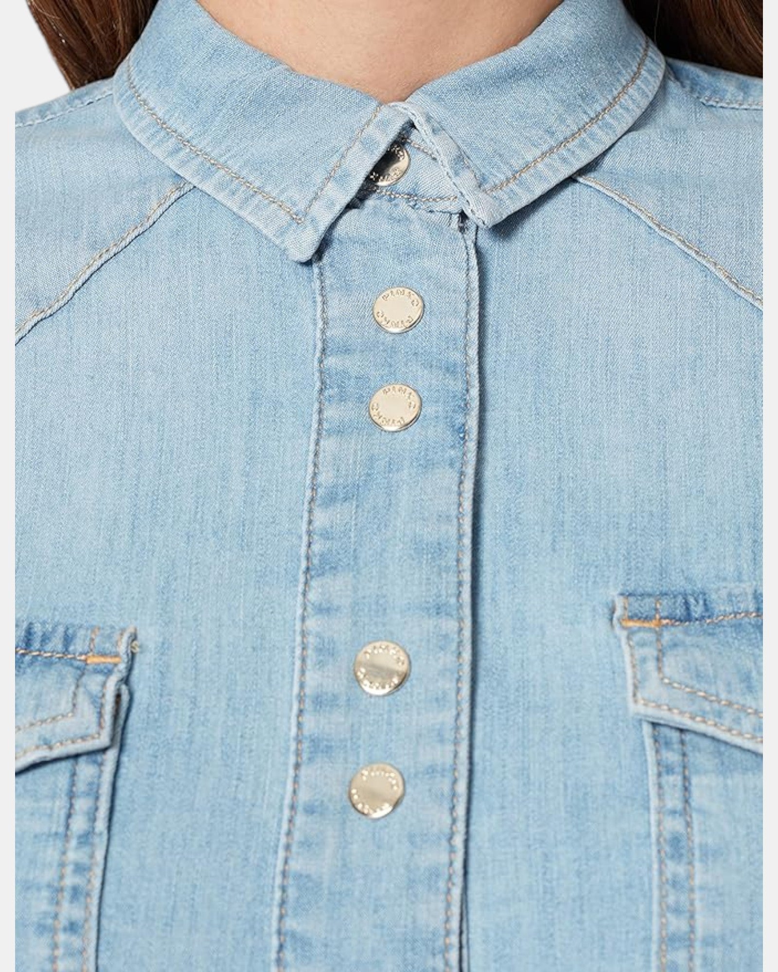 Pinko camicia donna mod. Caroline 4, col. denim light