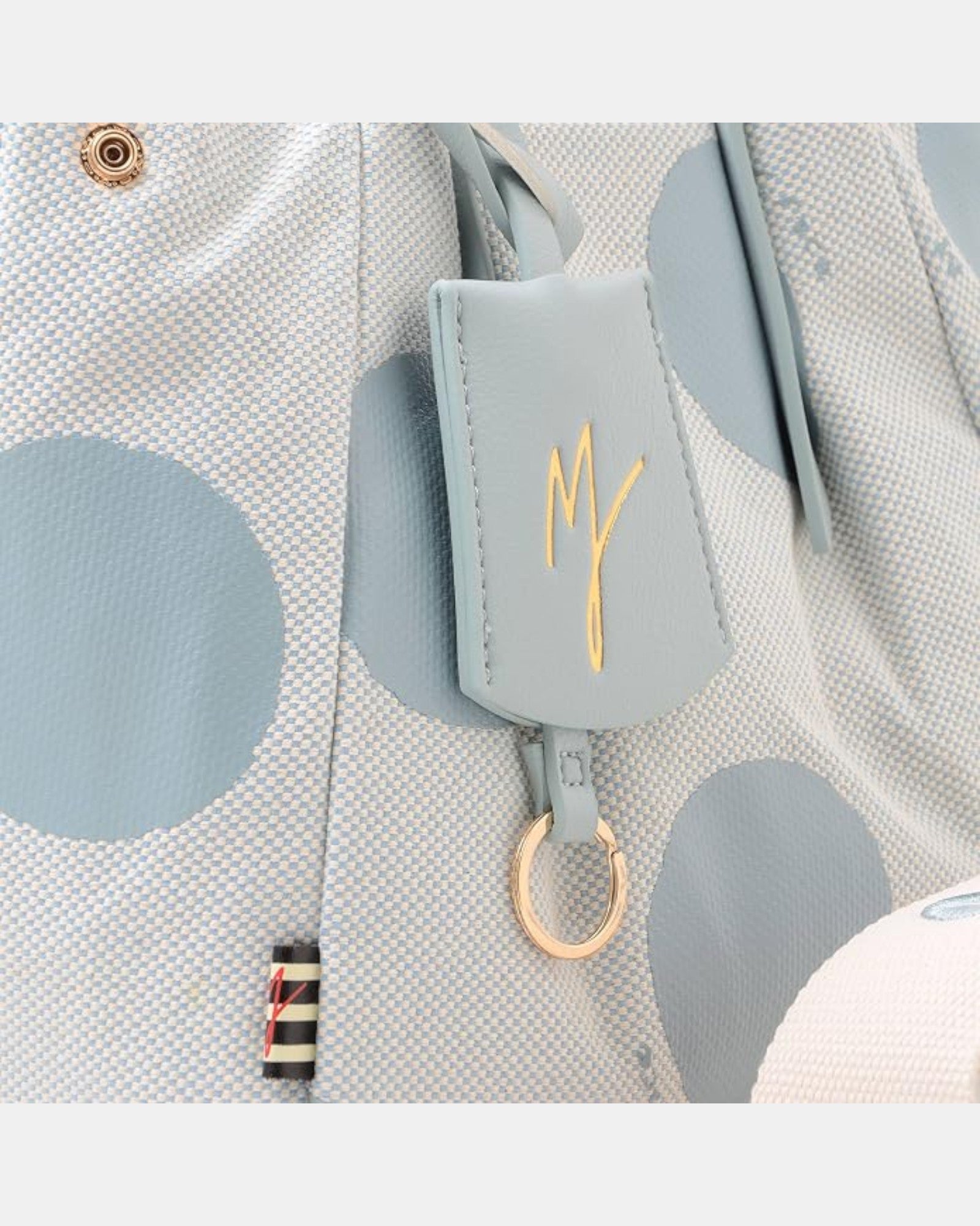 Manila Grace borsa Jasmine Canvas Pois Small