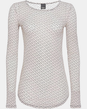 Pinko Maglia Donna art. Berlino Jersey logata all-over bicolore burro - nero