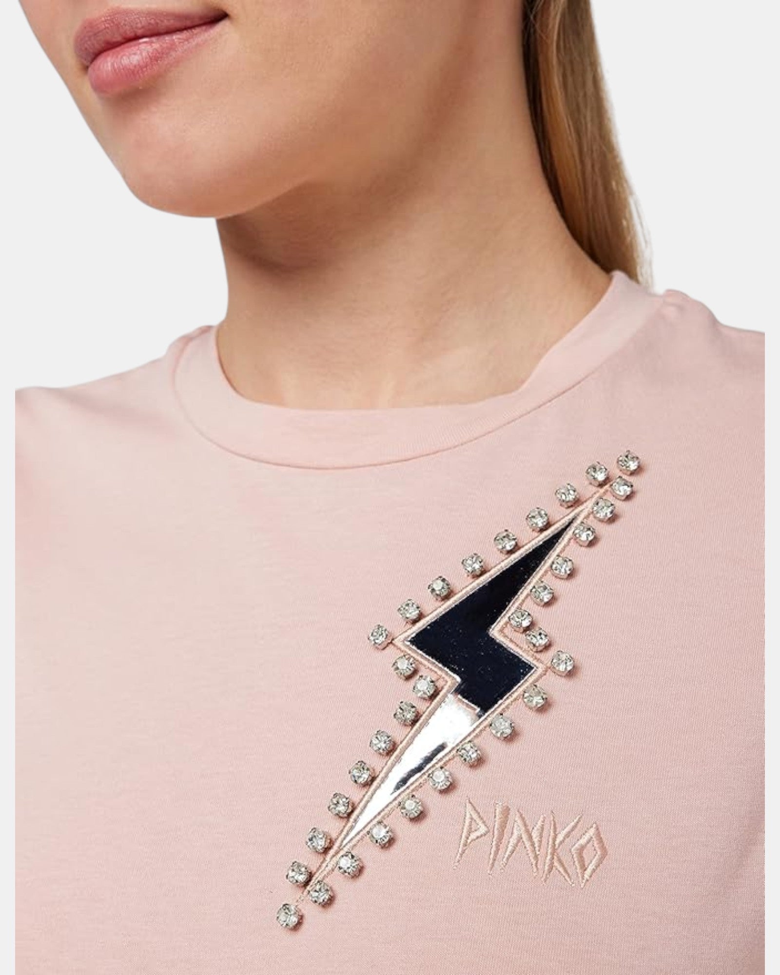 Pinko T-Shirt donna art. baseball Flash col. rosa antico Tg. S