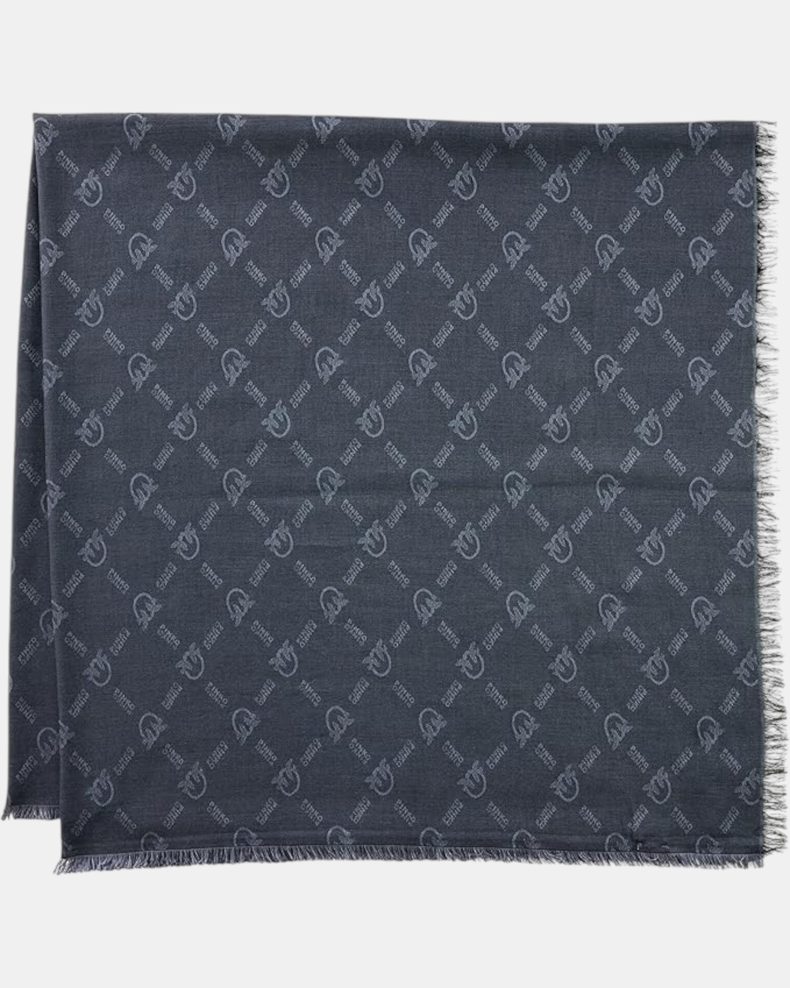 Pinko sciarpa Monogram All-Over art. Brevis col. nero