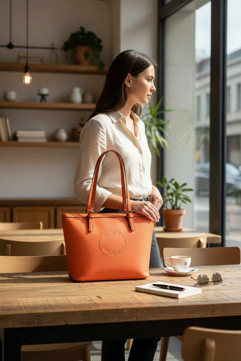 NKI firenze borsa shopper estiva my heart tessuto effetto neoprene