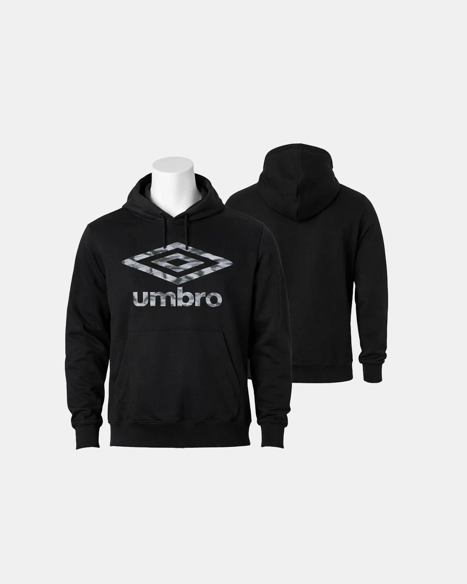 Umbro Felpa Uomo con Cappuccio Modello Hoodie col. nero