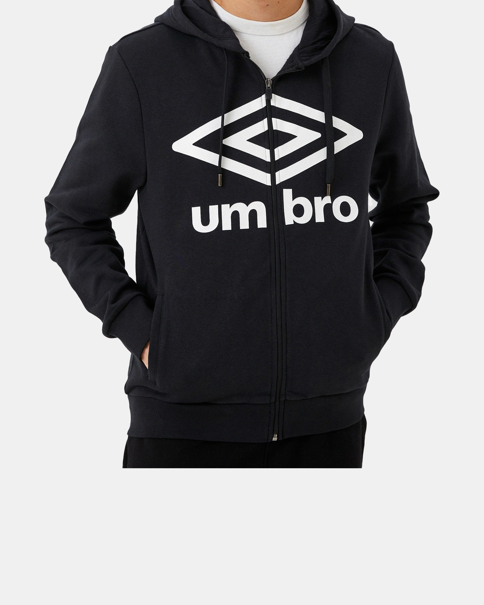 Umbro Felpa Uomo con Cappuccio Zip Intera Modello Hoodie FZ Jacket