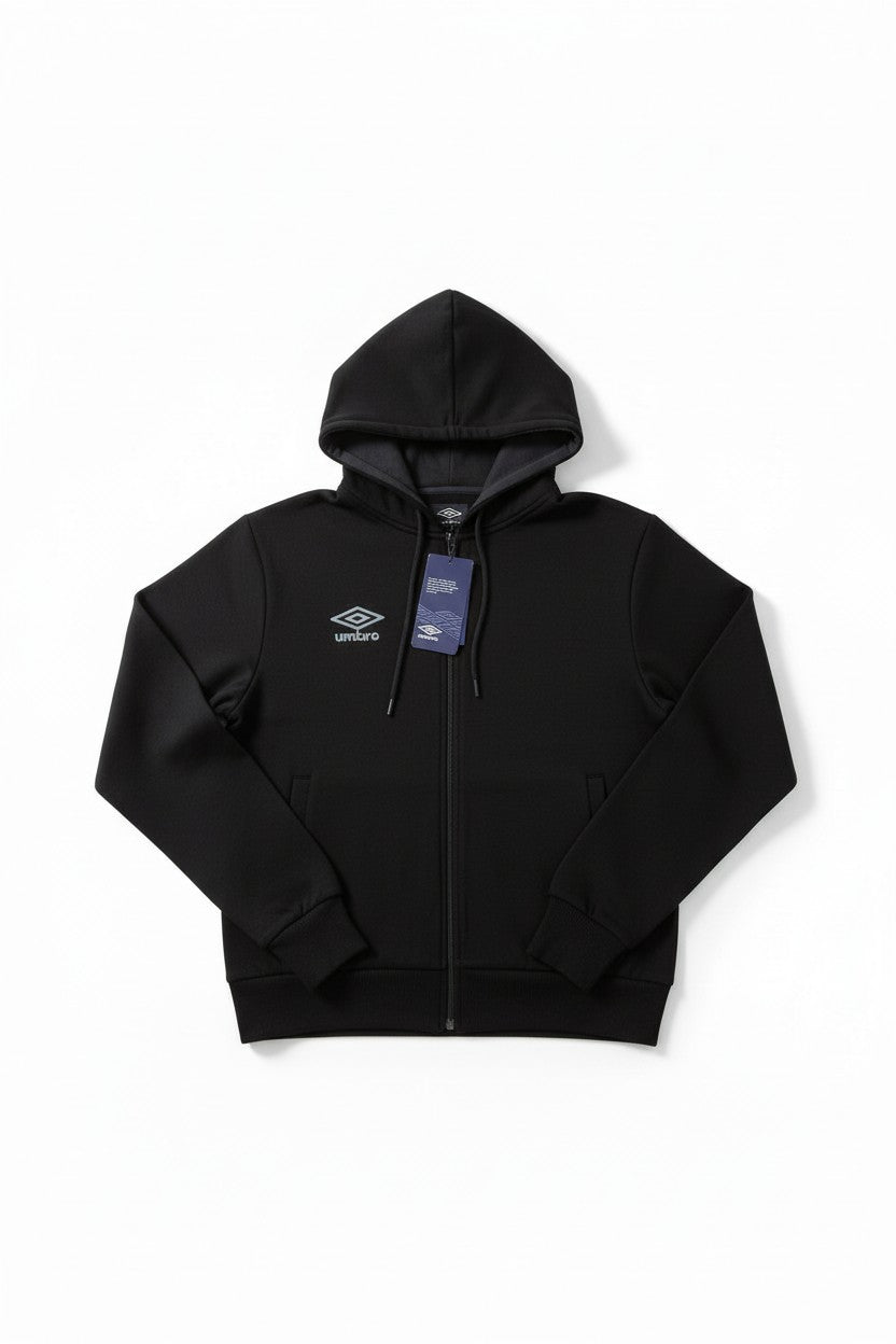 Umbro Felpa Uomo con Cappuccio Full Zip Modello Hoodie FZ Jacket