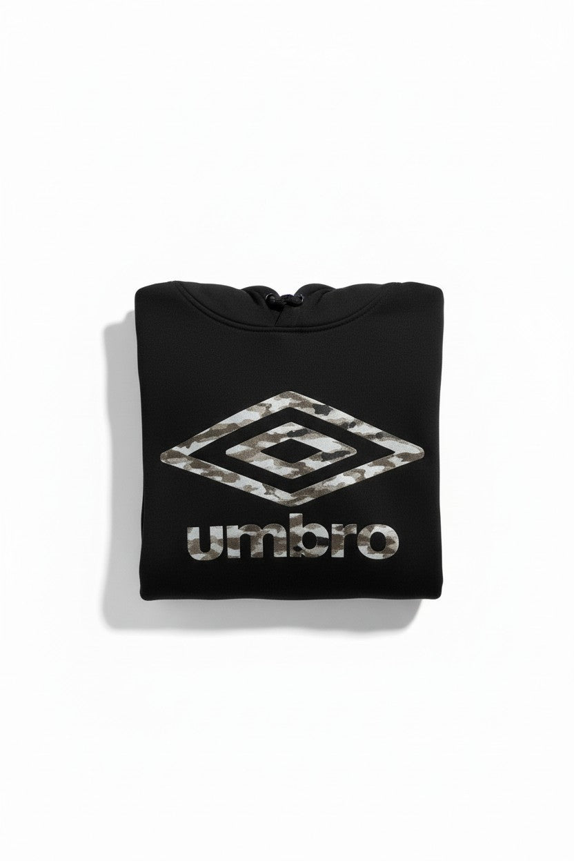 Umbro Felpa Uomo con Cappuccio Modello Hoodie col. nero