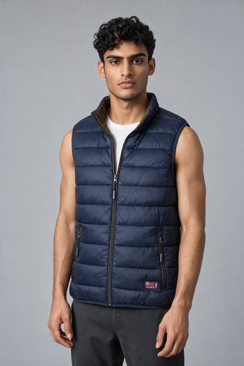 Cotton Belt Gilet Uomo Imbottito Smanicato Casual