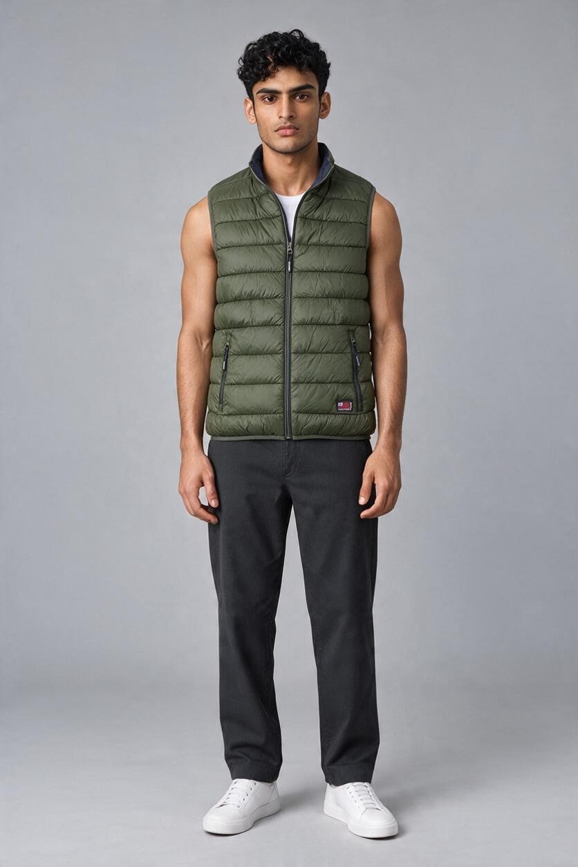 Cotton Belt Gilet Uomo Imbottito Smanicato Casual