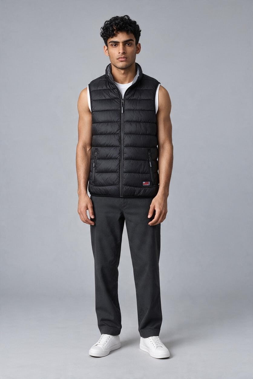 Cotton Belt Gilet Uomo Imbottito Smanicato Casual