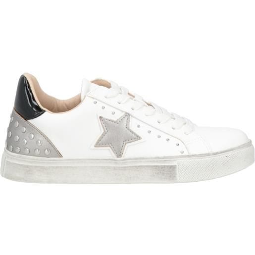 Twinset 222TJT016 Sneakers Donna Bianche – Stile Vintage con Stella Laterale e Borchie