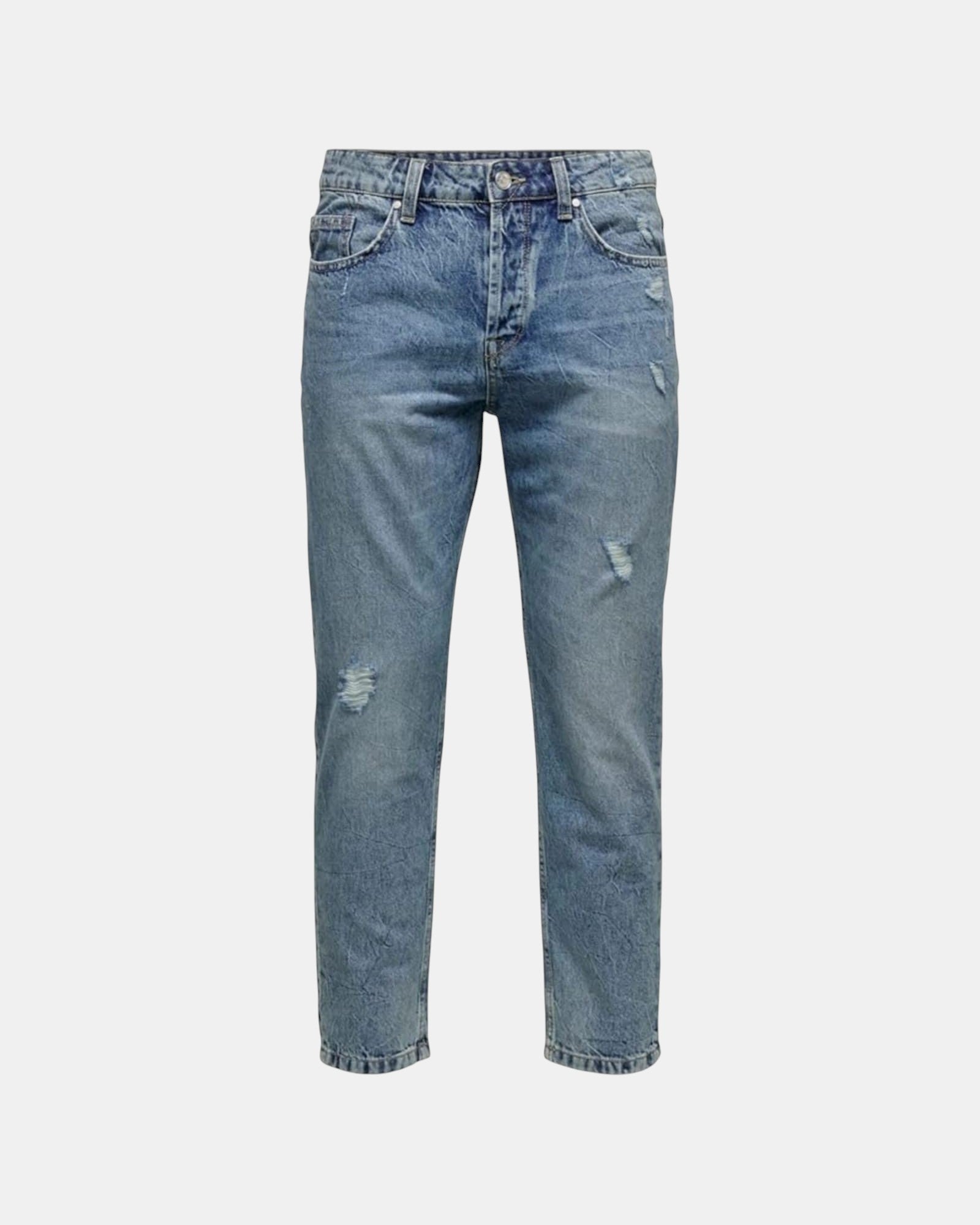 Only & Sons Jeans Uomo art. Onsavi Beam Tap Crop Blue PK 2839 Noos