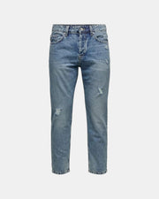 Only & Sons Jeans Uomo art. Onsavi Beam Tap Crop Blue PK 2839 Noos