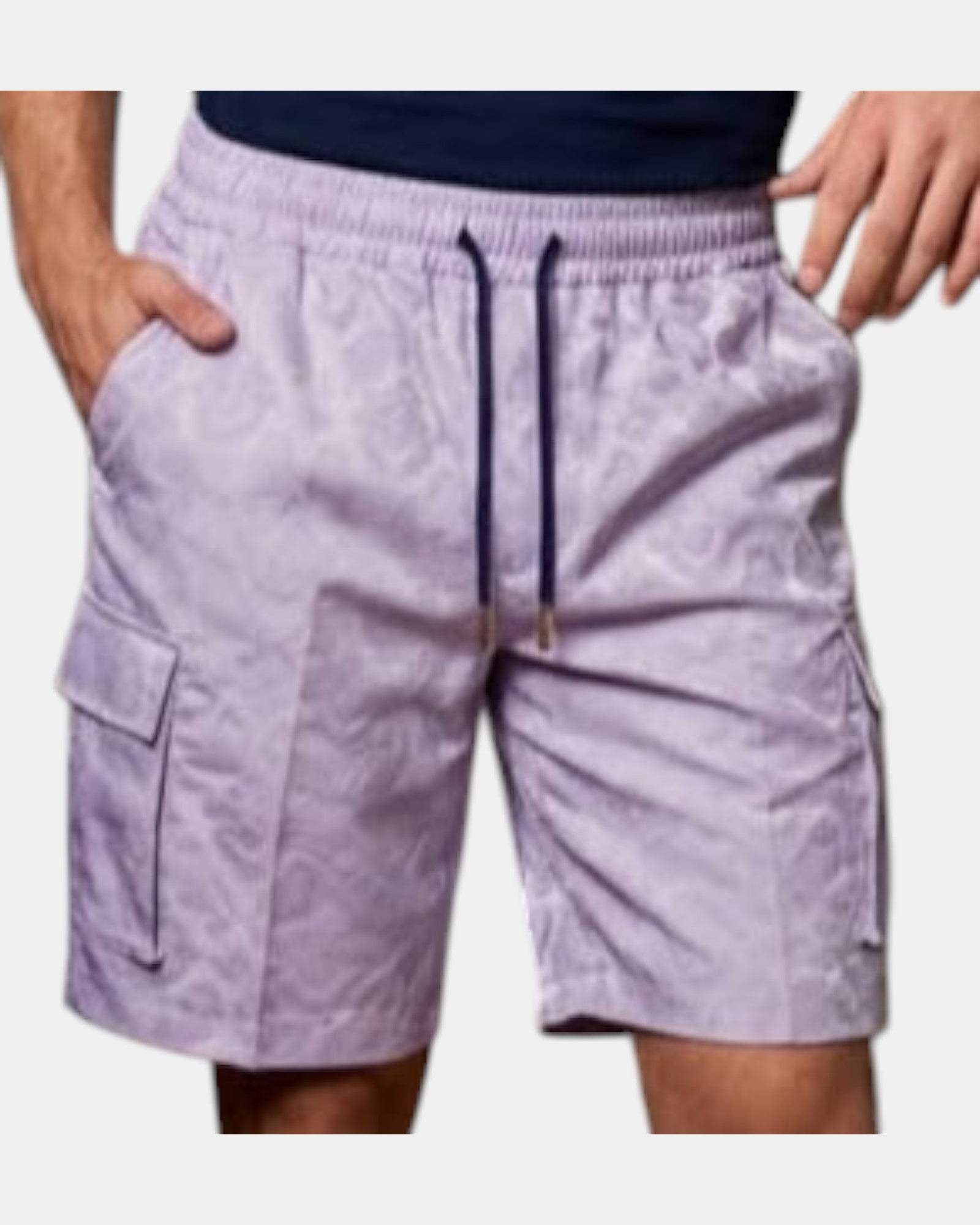 Damiano bermuda uomo cargo damascati 100% cotone