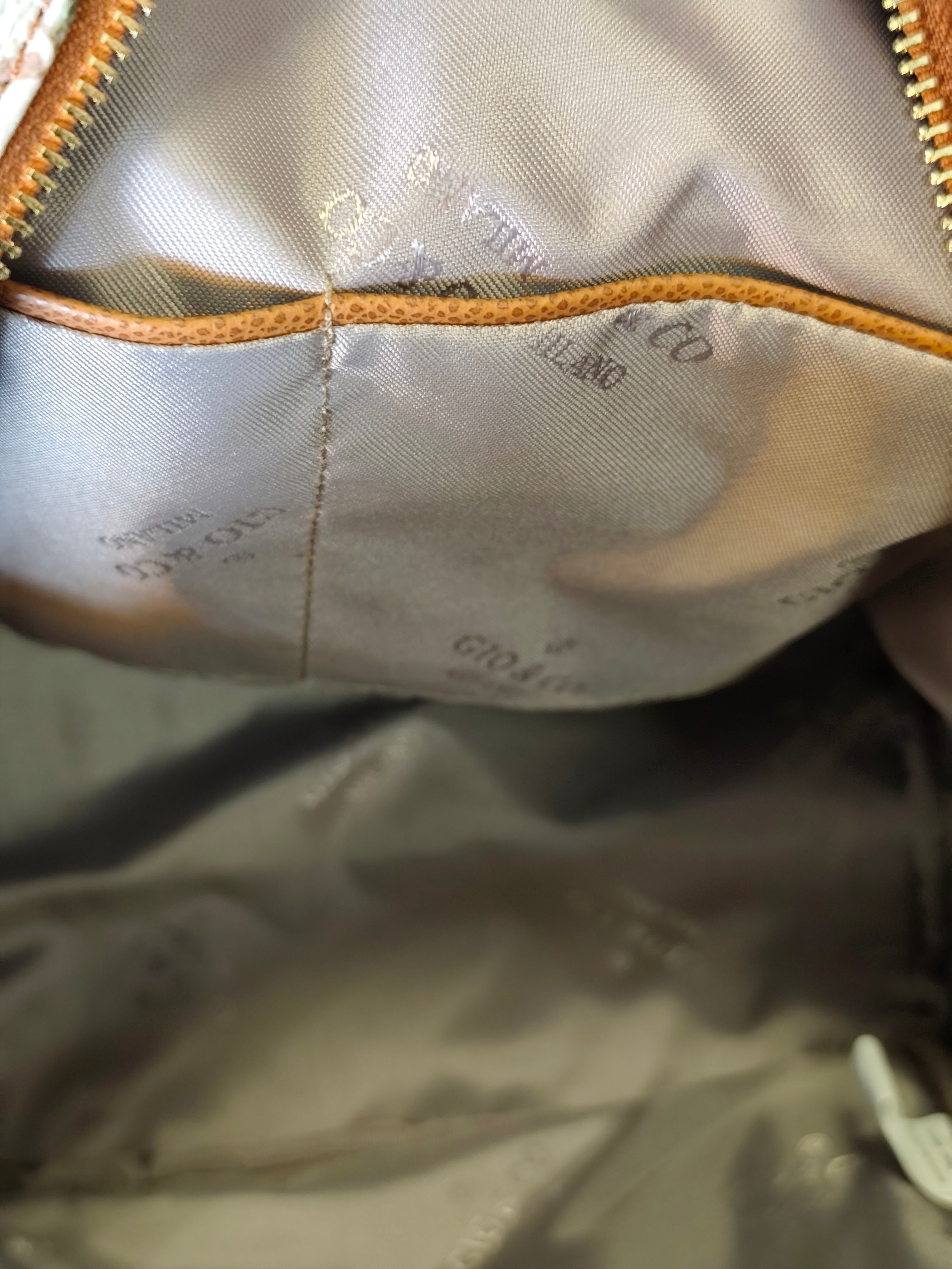 Gio & Co Milano Zaino da Donna con Fantasia Floreale e Dettagli Color Cuoio