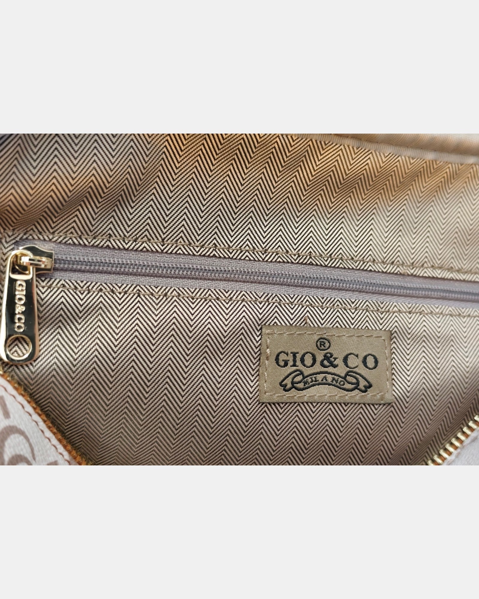 Gio & Co Milano Borsa a Tracolla da Donna con Doppia Cerniera