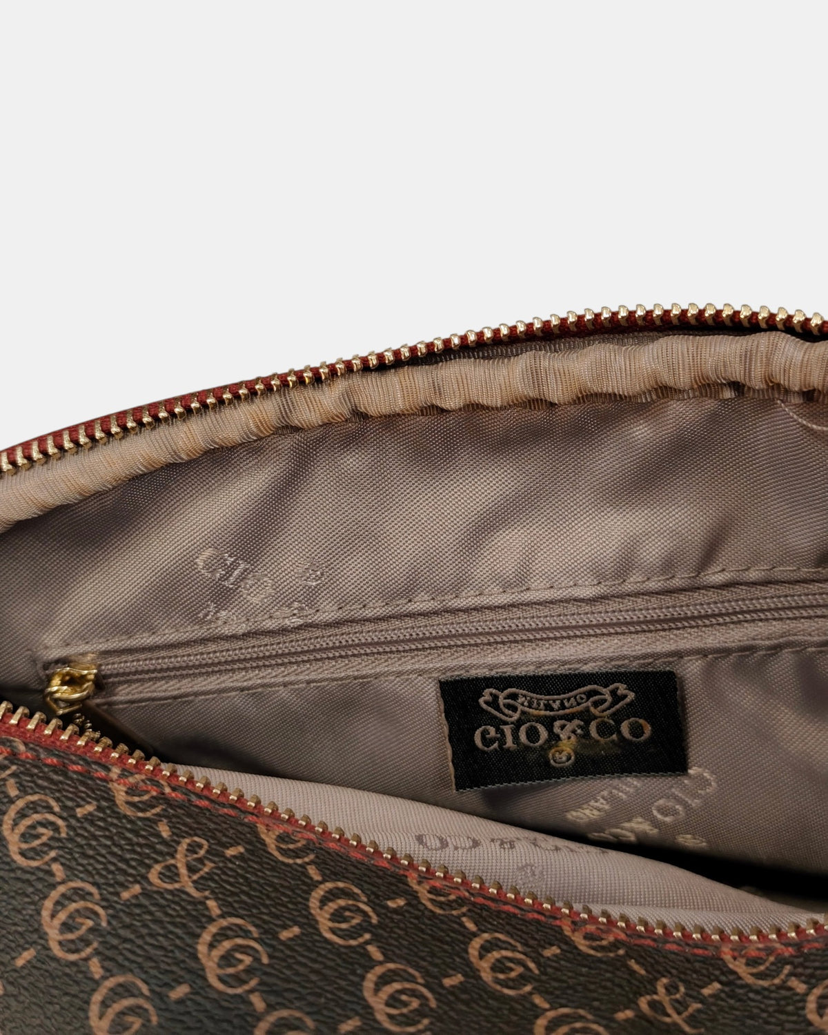 Gio & Co Milano Borsa a Tracolla da Donna con Doppia Cerniera
