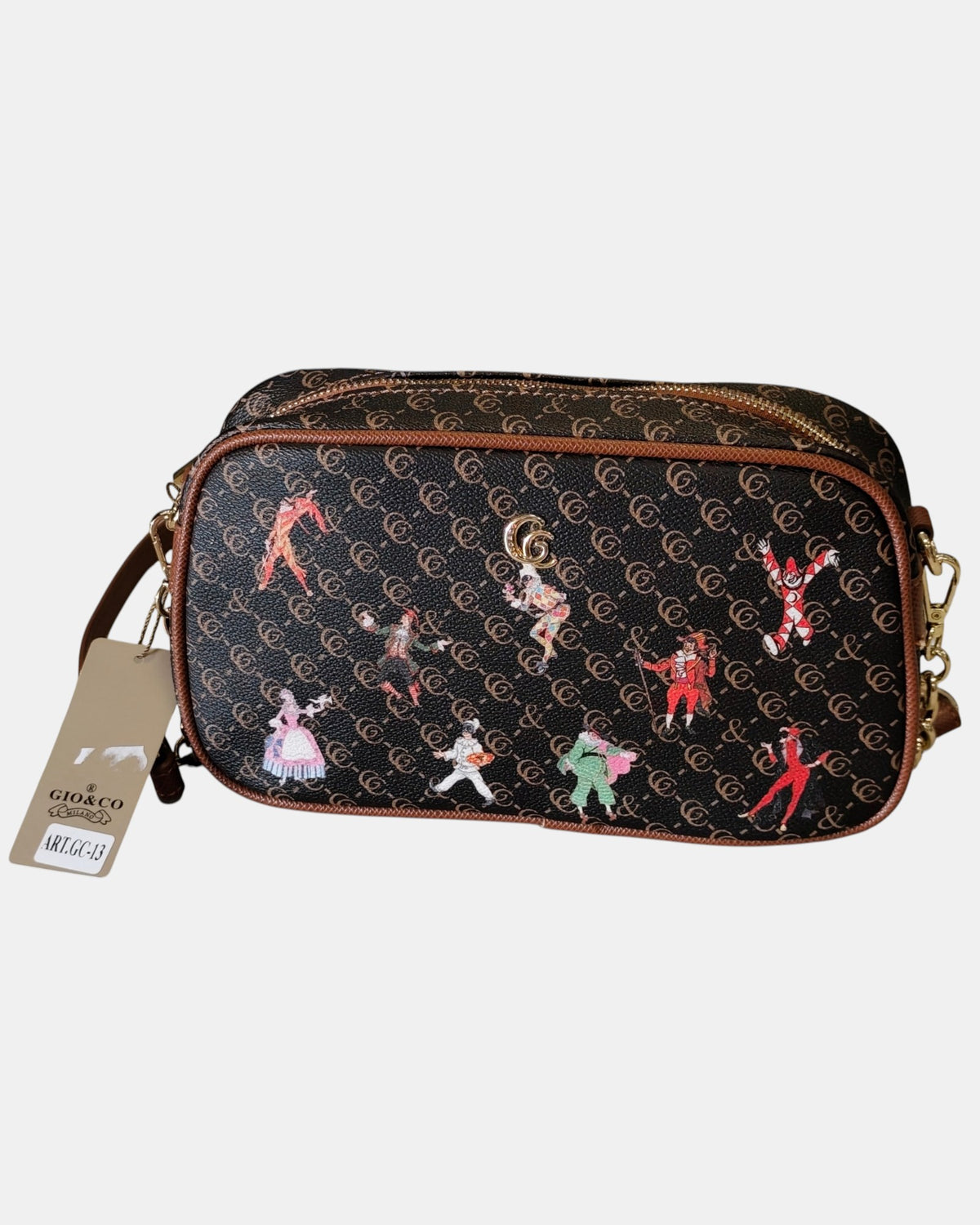 Giò & Co Milano Borsa Tracolla Donna GC-13 Marrone – Maschere di Carnevale