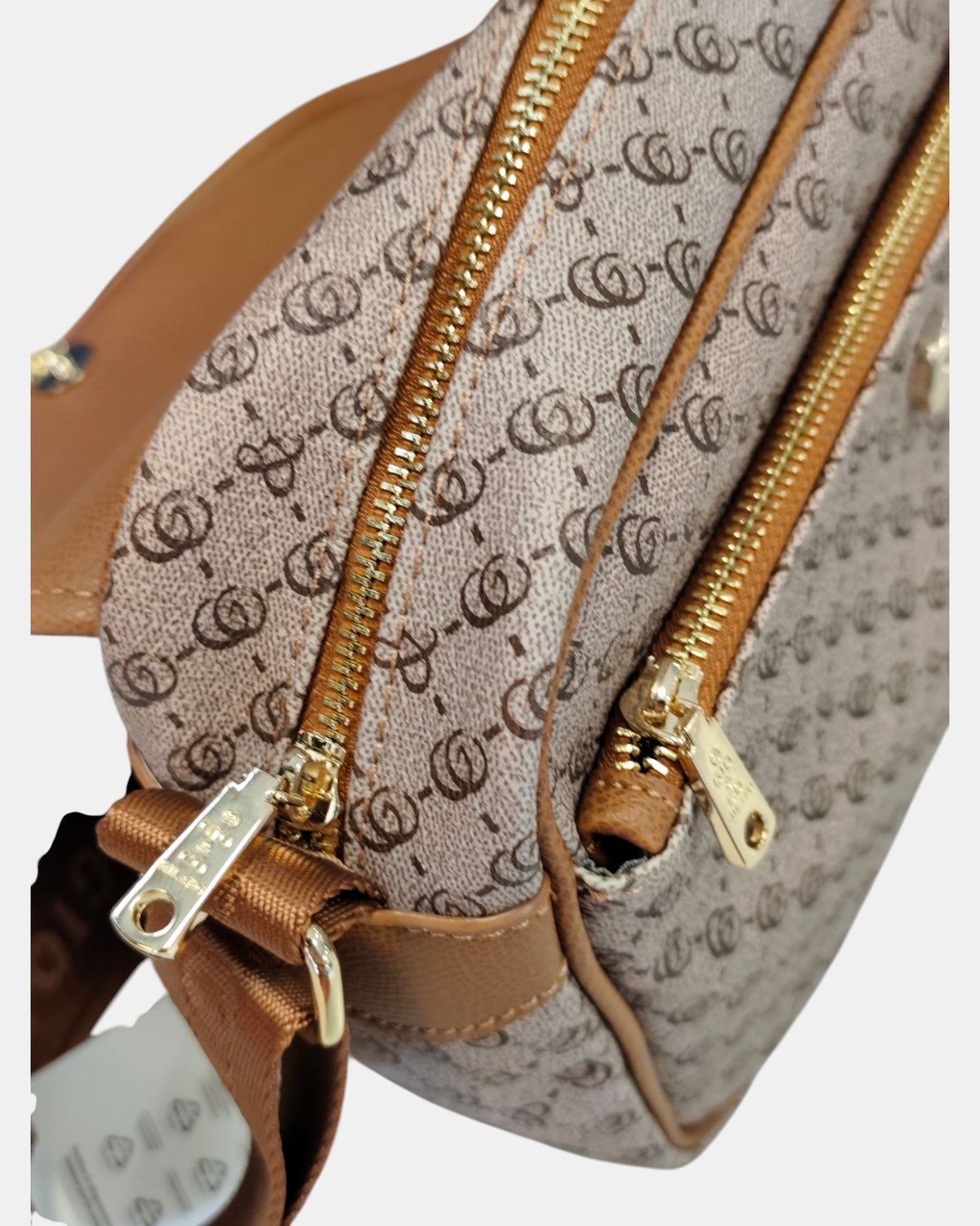 Giò & Co Milano Borsa Tracolla Donna GC-54 Modello Postina - Beige Scuro Sabbia