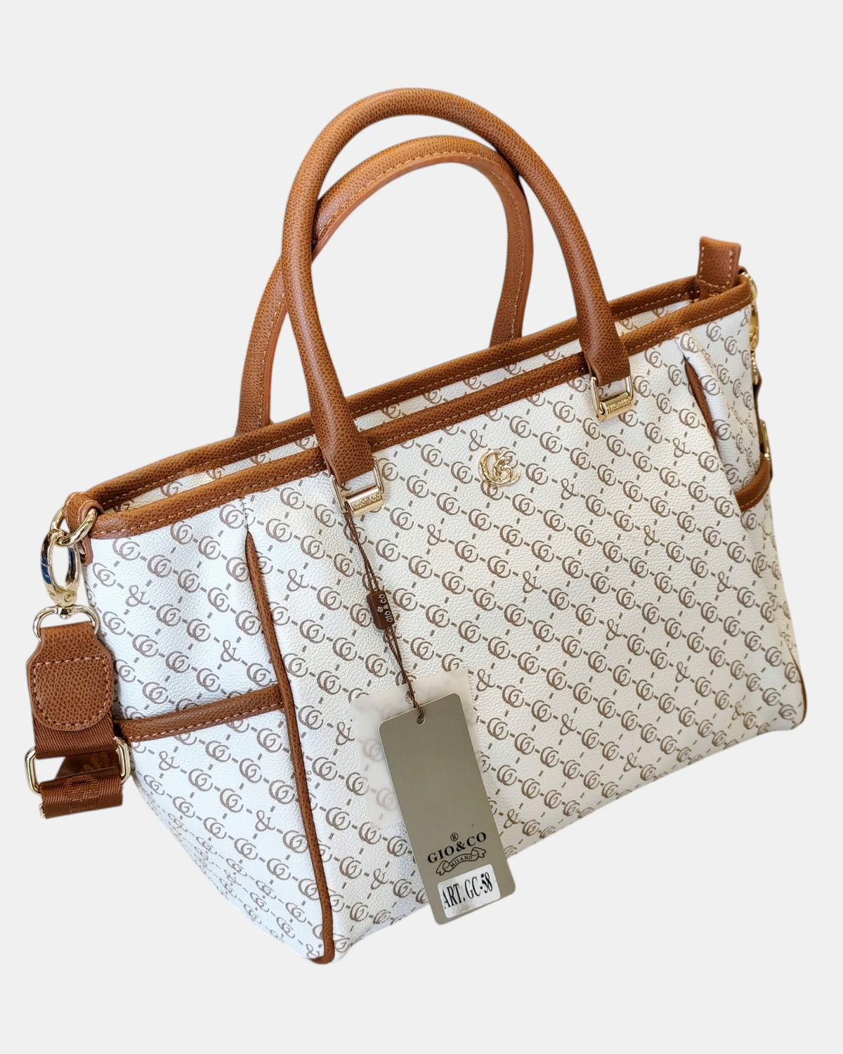 Giò & Co Milano Borsa Shopping Donna GC 58 Monogramma con Tracolla
