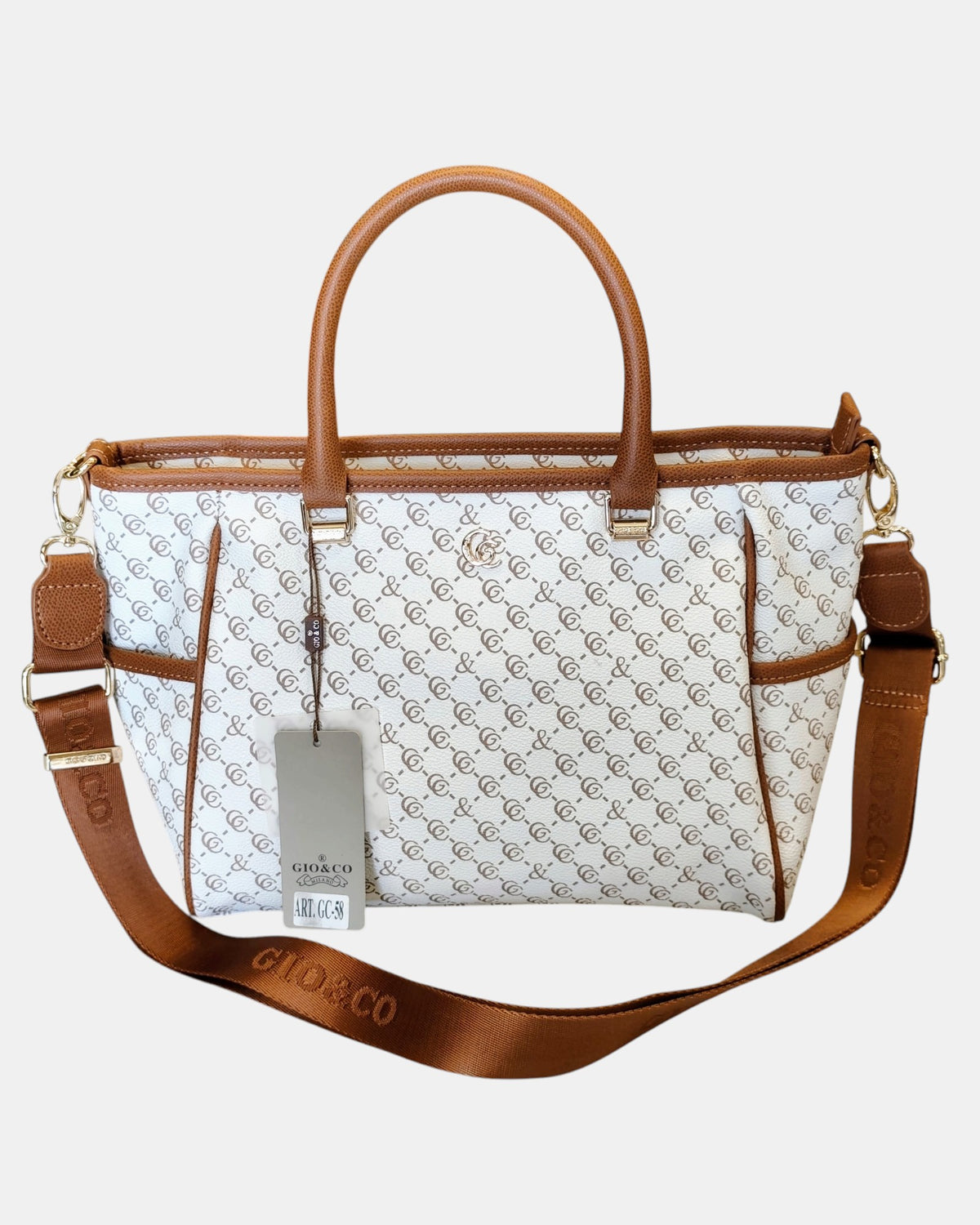 Giò & Co Milano Borsa Shopping Donna GC 58 Monogramma con Tracolla