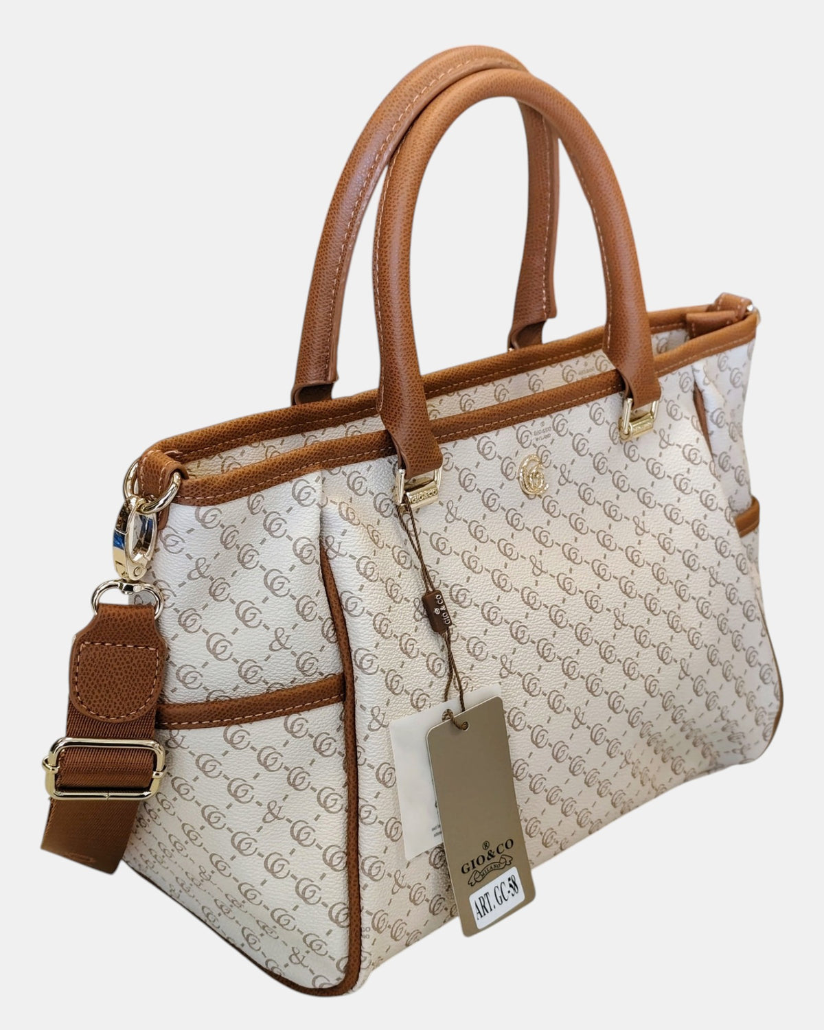 Giò & Co Milano Borsa Shopping Donna GC 58 Monogramma con Tracolla