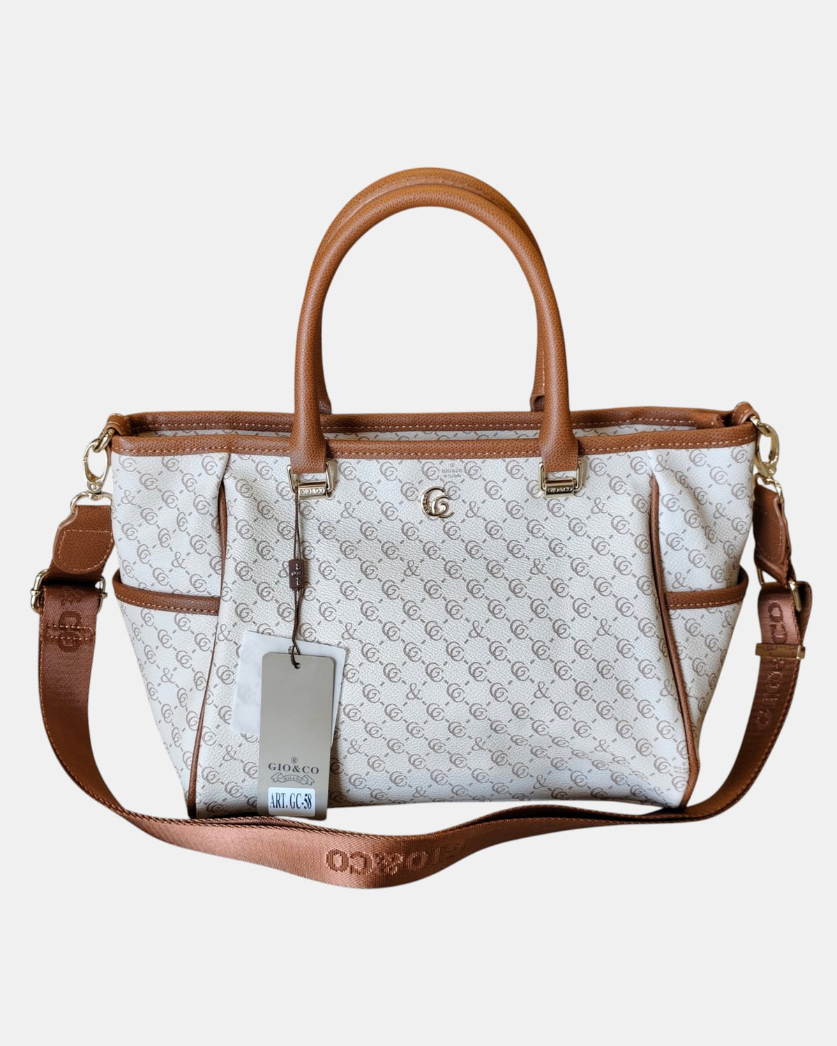 Giò & Co Milano Borsa Shopping Donna GC 58 Monogramma con Tracolla