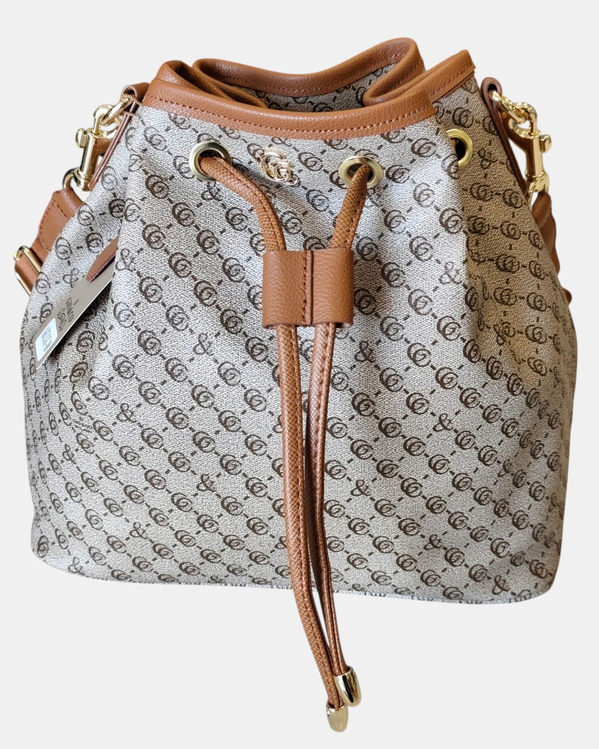 Giò & Co Milano Borsa Secchiello Donna GC-18 Sabbia Monogramma