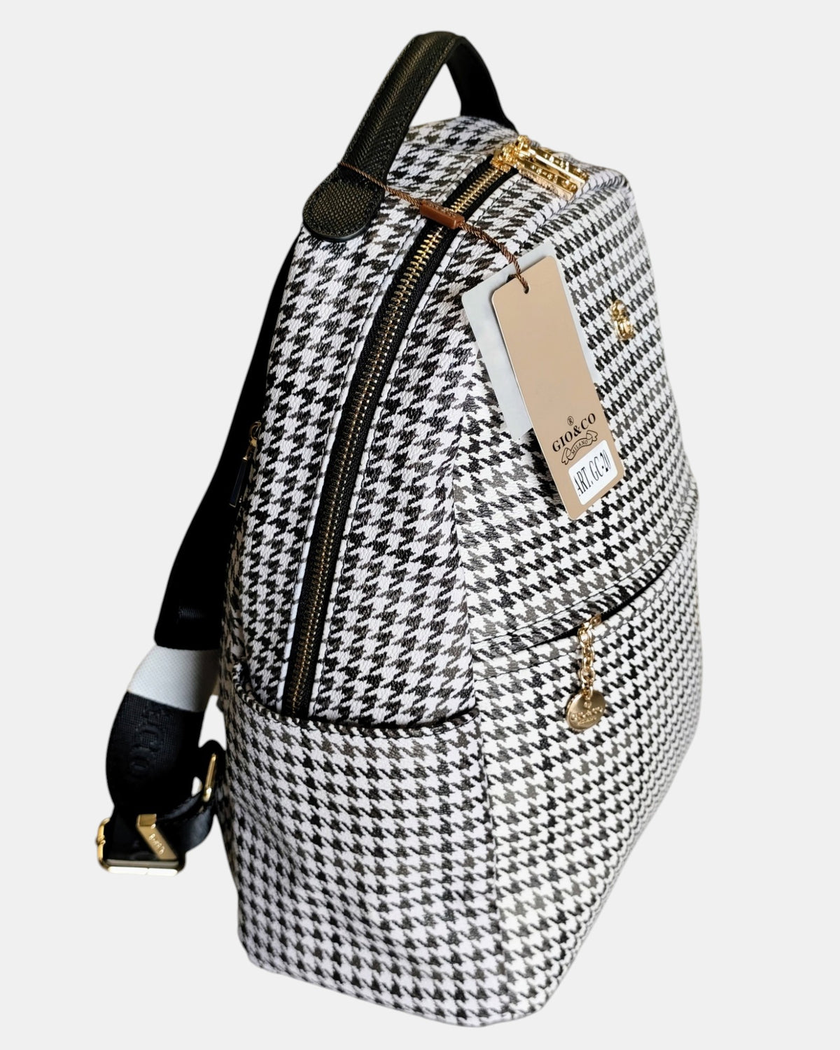 Giò & Co Milano Zaino GC-20 con Monogramma e Doppia Zip