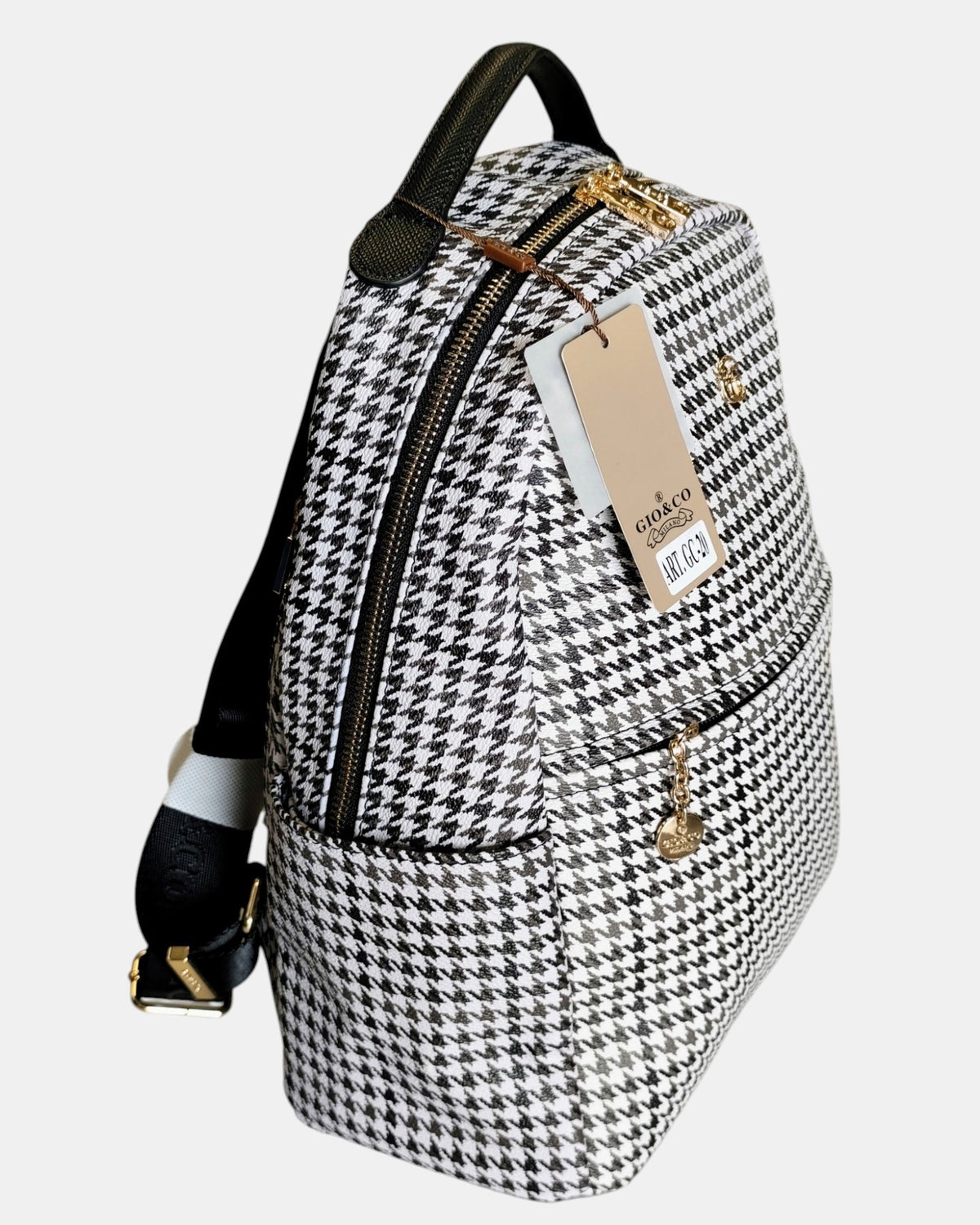 Giò & Co Milano Zaino GC-20 con Monogramma e Doppia Zip