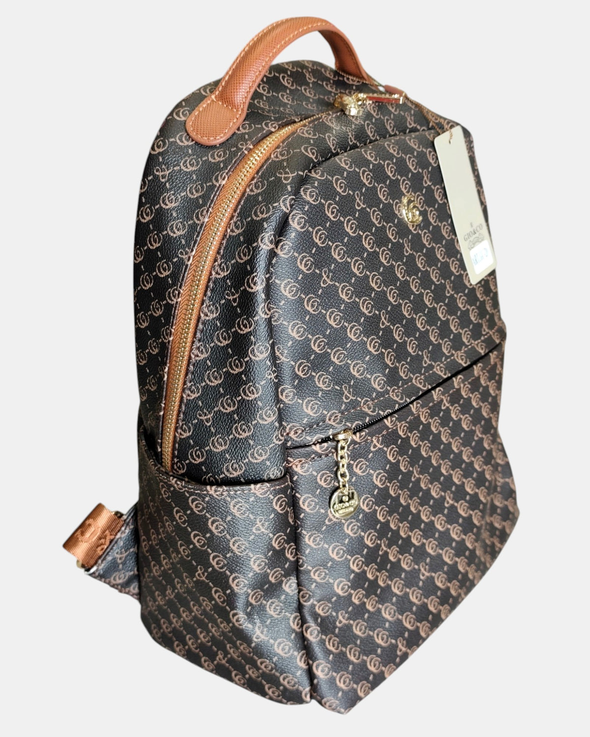 Giò & Co Milano Zaino GC-20 con Monogramma e Doppia Zip