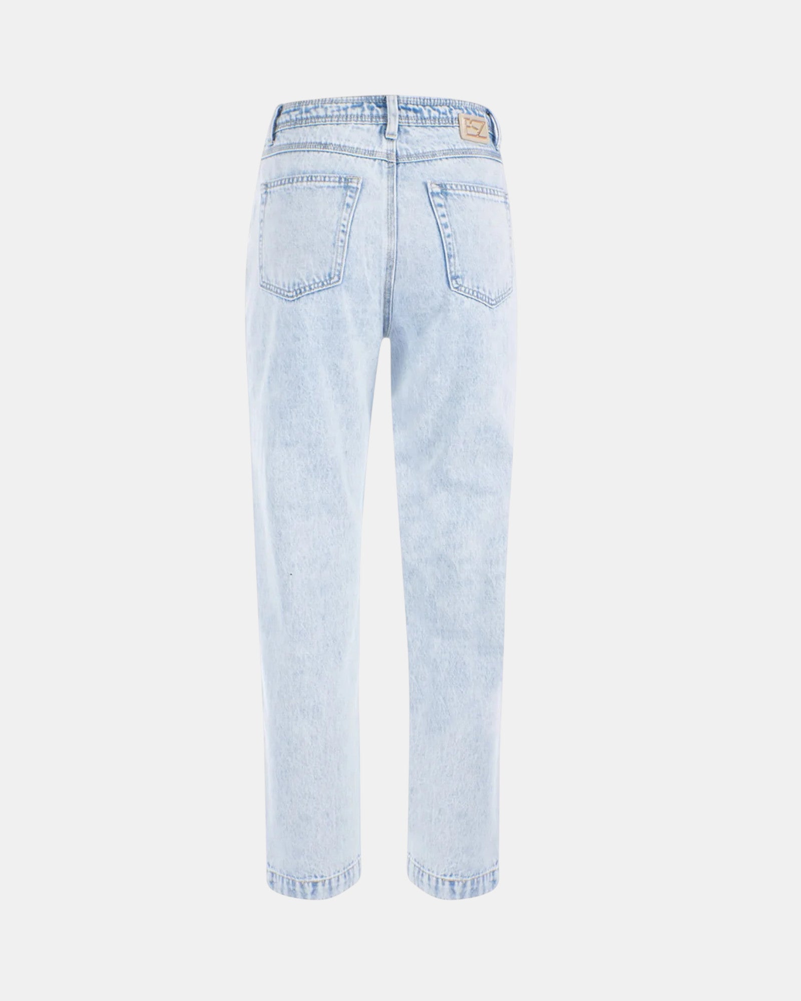 Yes Zee jeans Donna art. P331 / P767 Boyfriend Vita Alta Denim Chiaro con Borchie