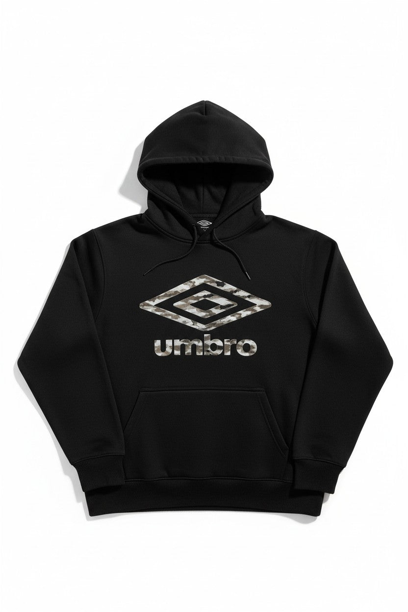 Umbro Felpa Uomo con Cappuccio Modello Hoodie col. nero