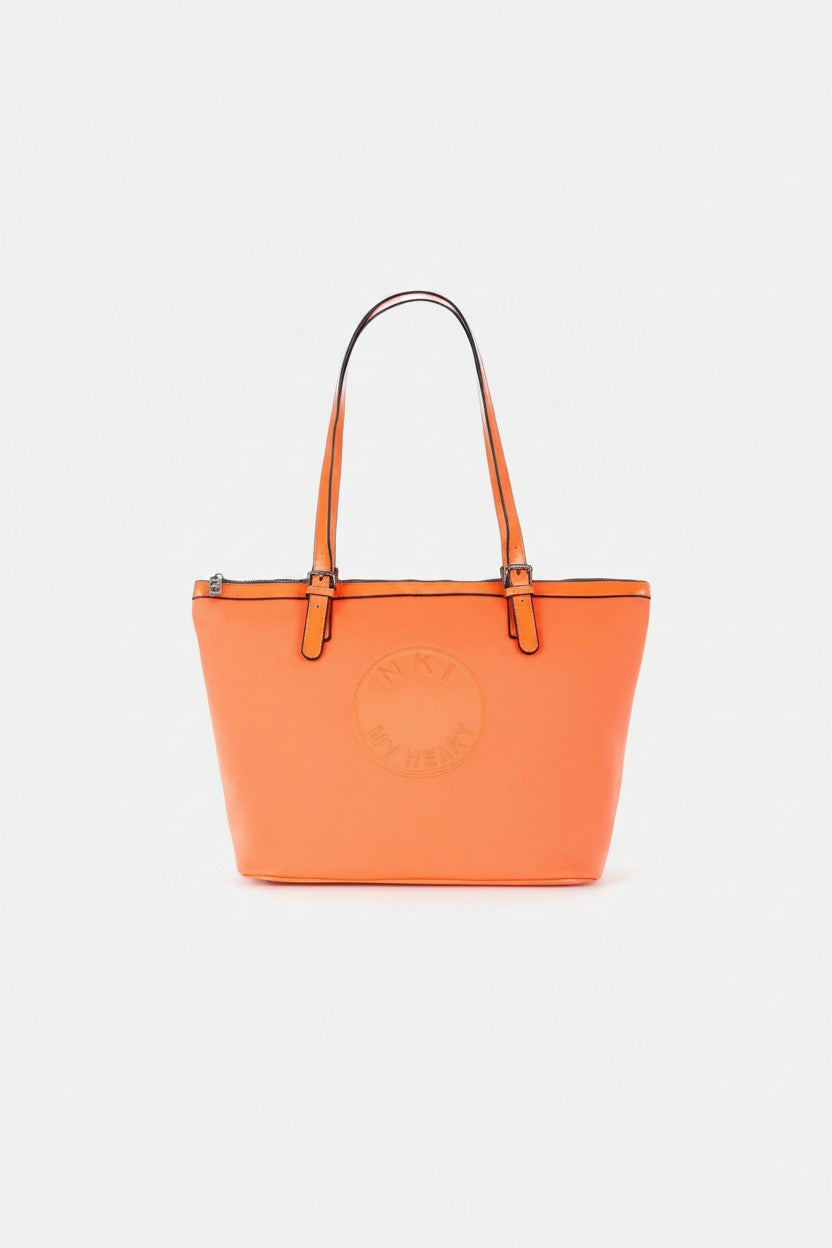 NKI firenze borsa shopper estiva my heart tessuto effetto neoprene
