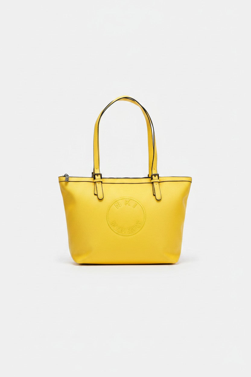 NKI firenze borsa shopper estiva my heart tessuto effetto neoprene