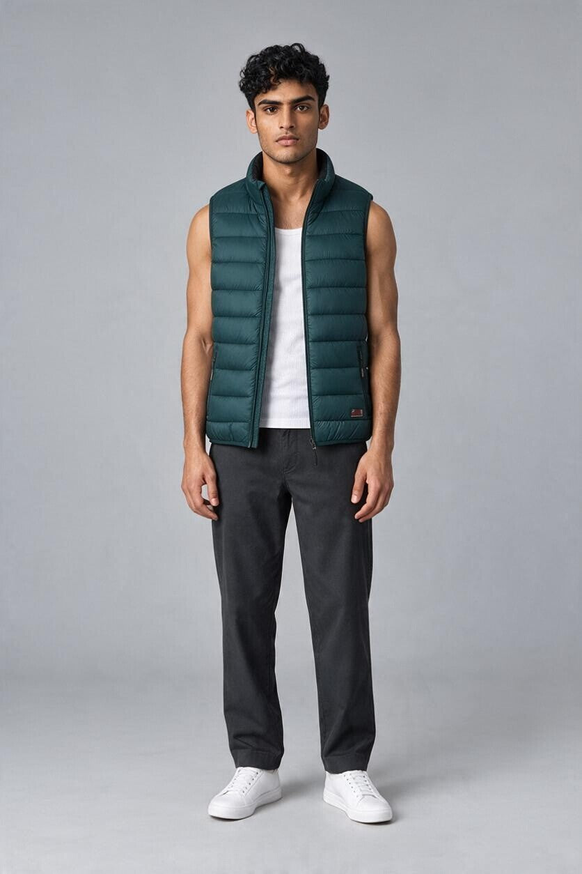 Cotton Belt Gilet Uomo Imbottito Smanicato Casual