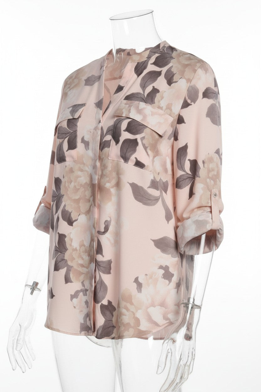 Calvin Klein camicia donna floreale stampa blush foral