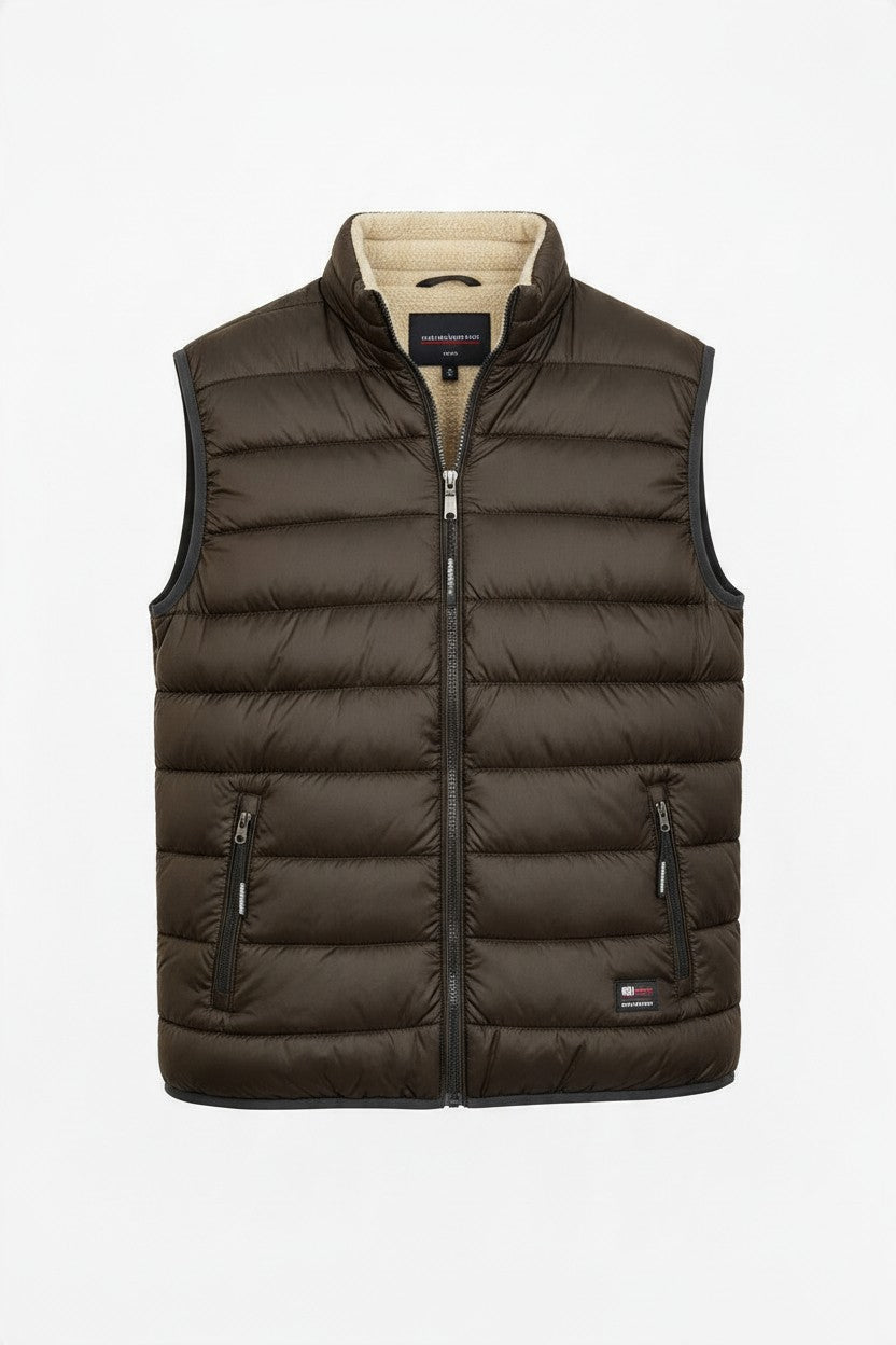 Cotton Belt Gilet Uomo Imbottito Smanicato Casual