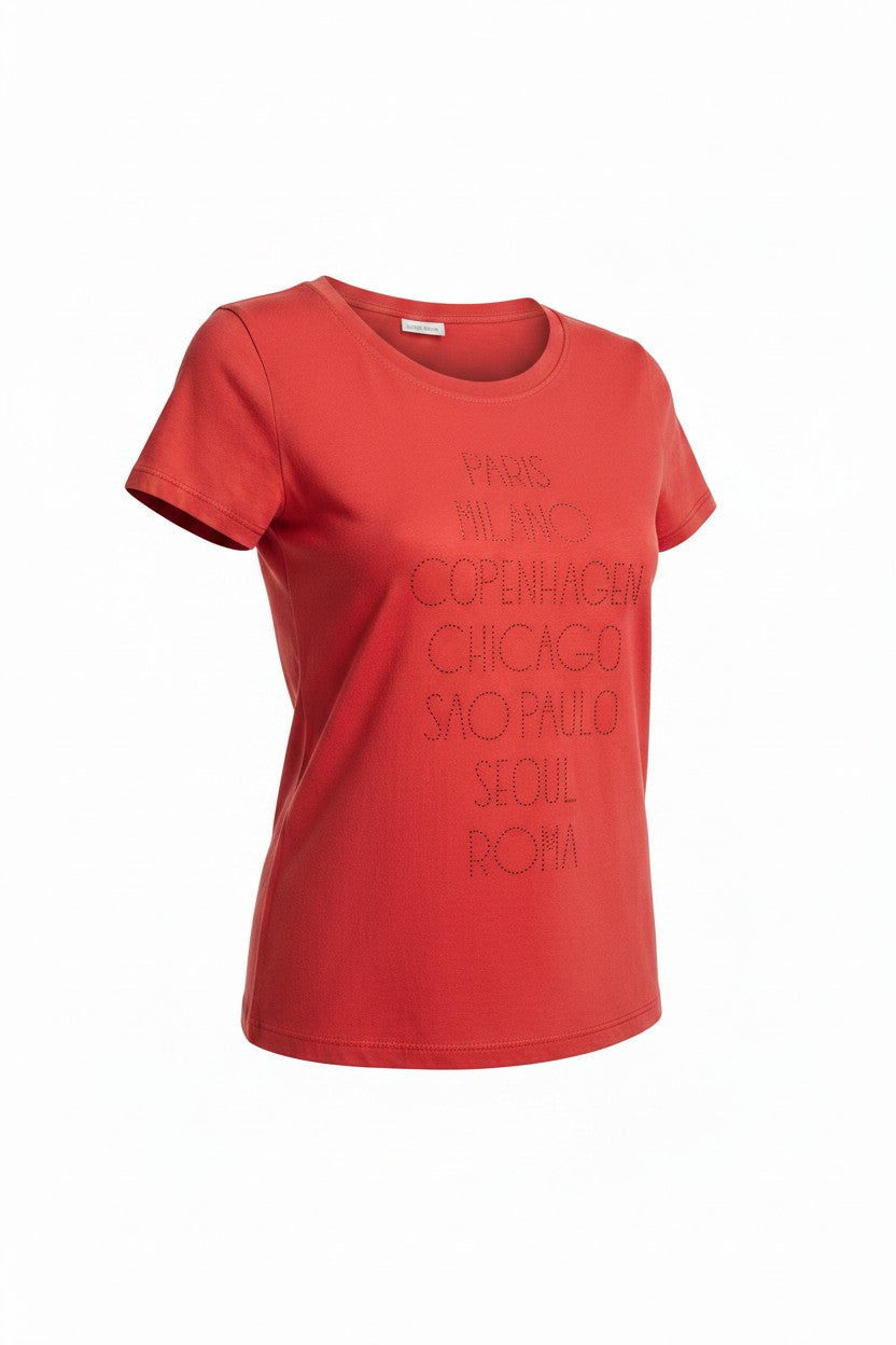 Lara Riva T-Shirt donna comfort fit 100% Cotone art. 1171