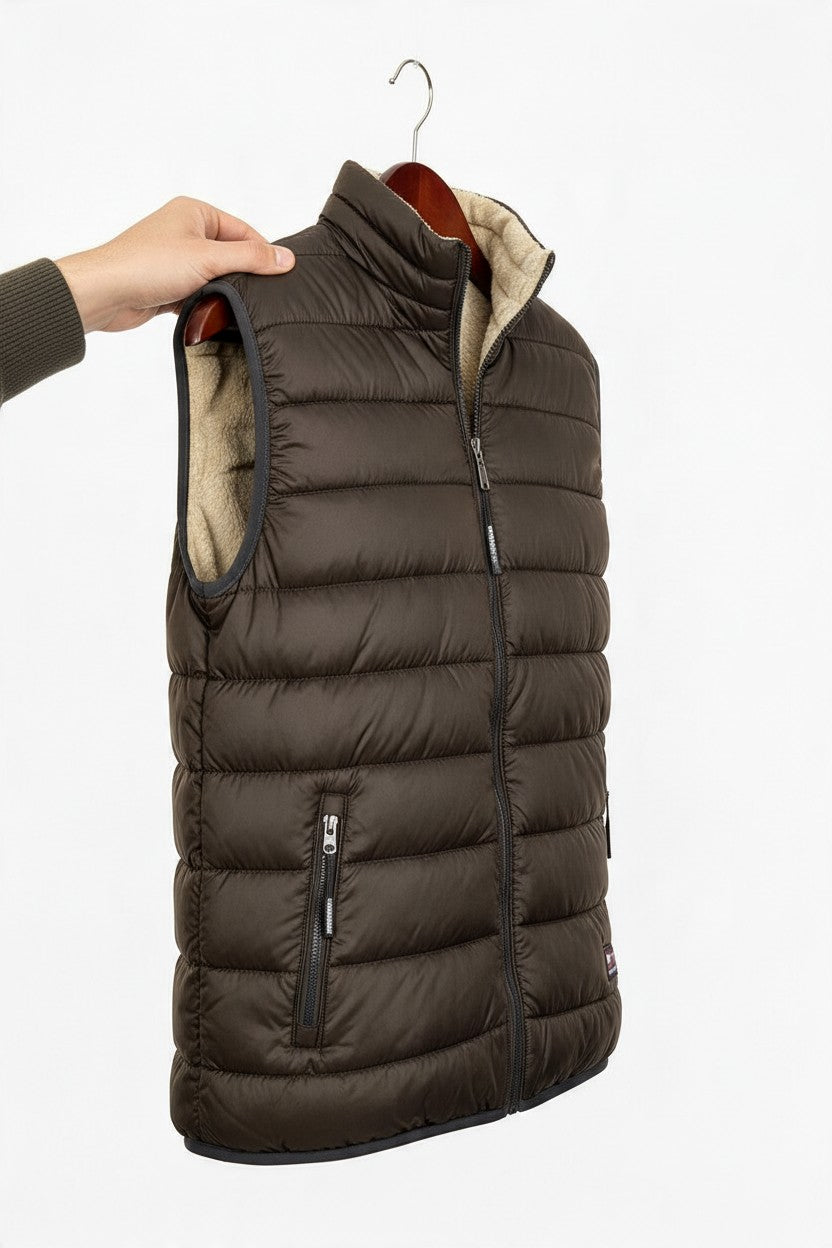 Cotton Belt Gilet Uomo Imbottito Smanicato Casual