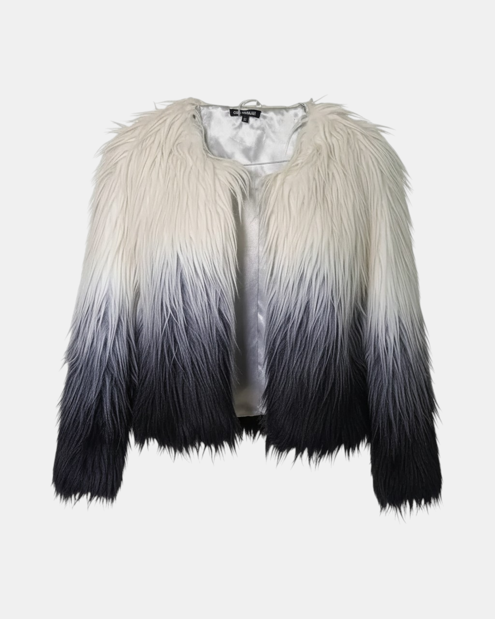 Oui Odile Pelliccia Ecologica Donna Degradé Multicolor Eco Elegante