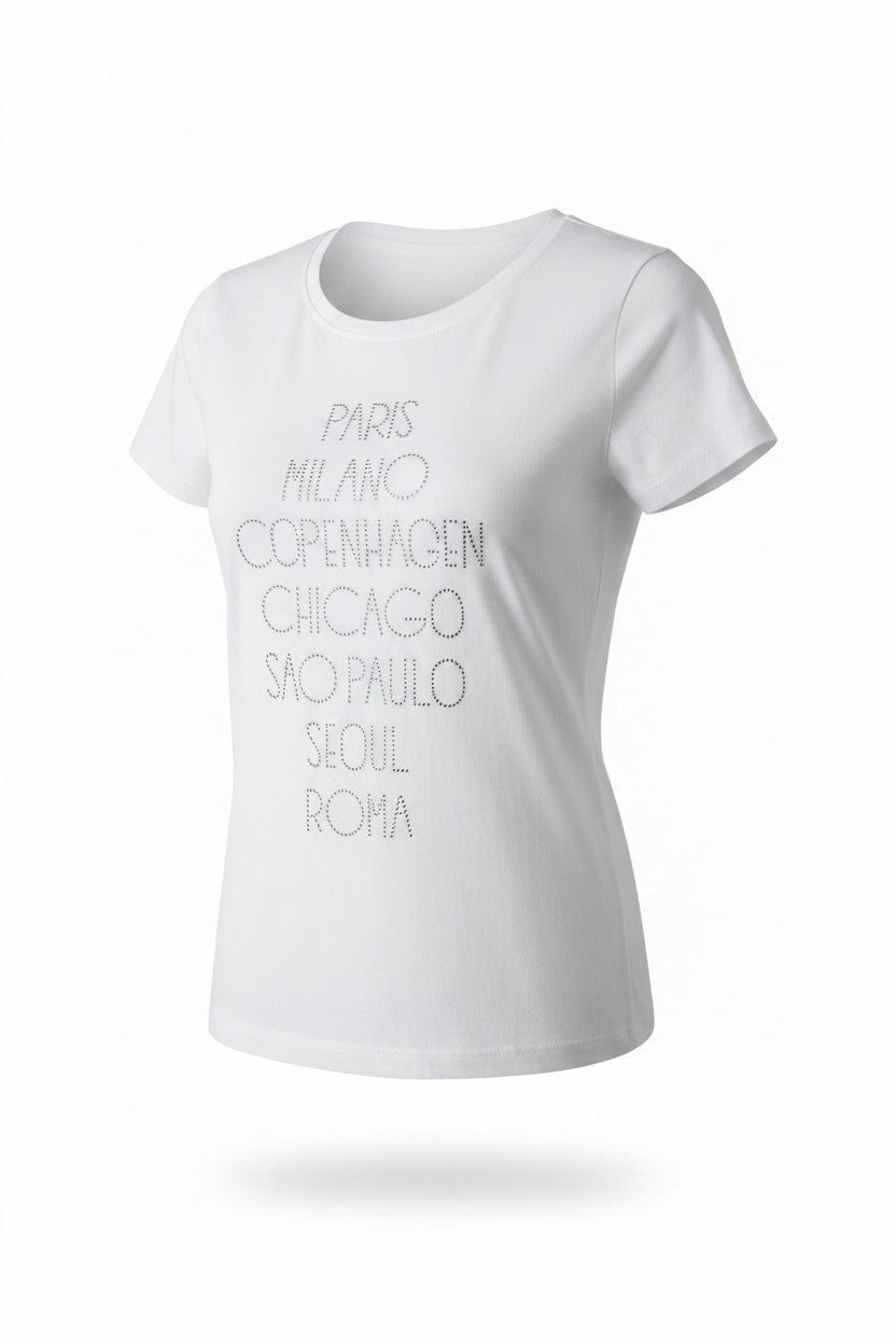 Lara Riva T-Shirt donna comfort fit 100% Cotone art. 1171