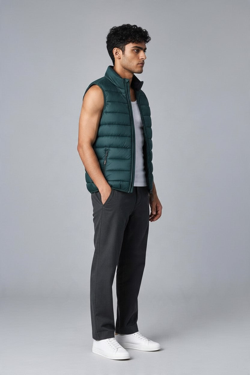 Cotton Belt Gilet Uomo Imbottito Smanicato Casual