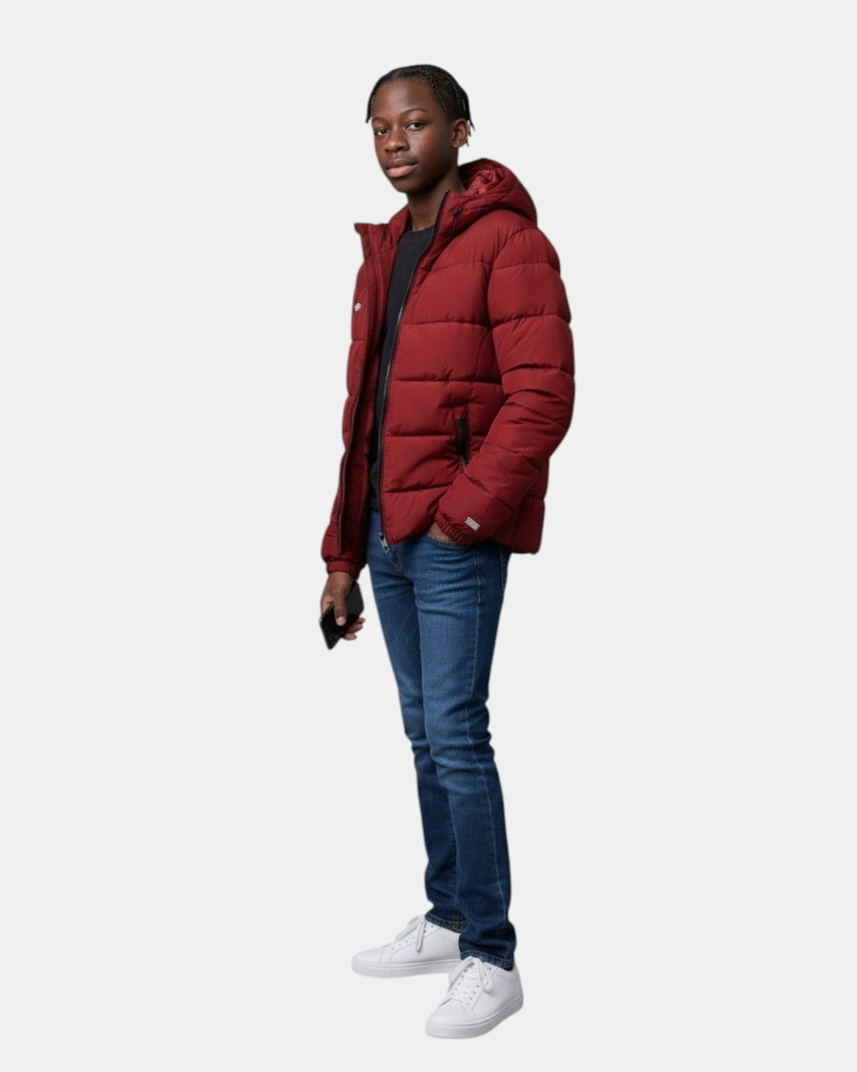 Umbro Piumino Bomber Uomo con Cappuccio e Interno in Pile