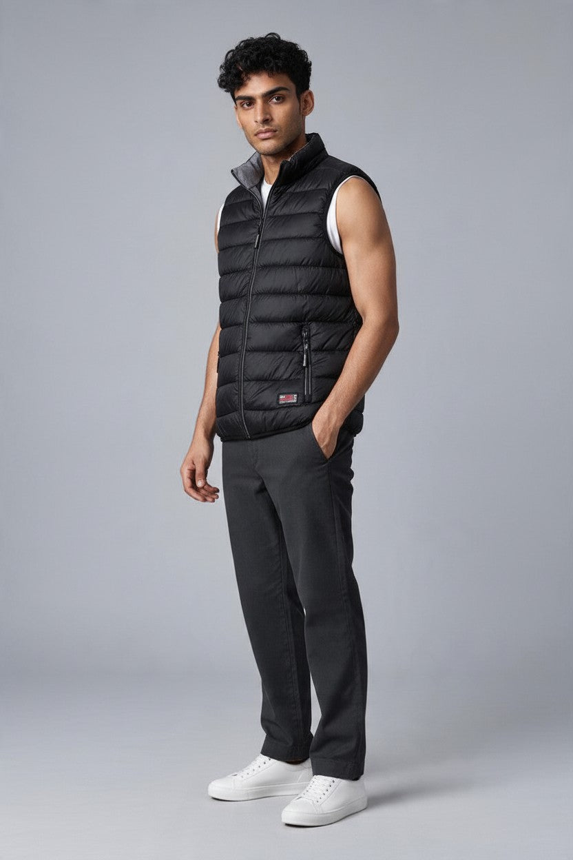 Cotton Belt Gilet Uomo Imbottito Smanicato Casual