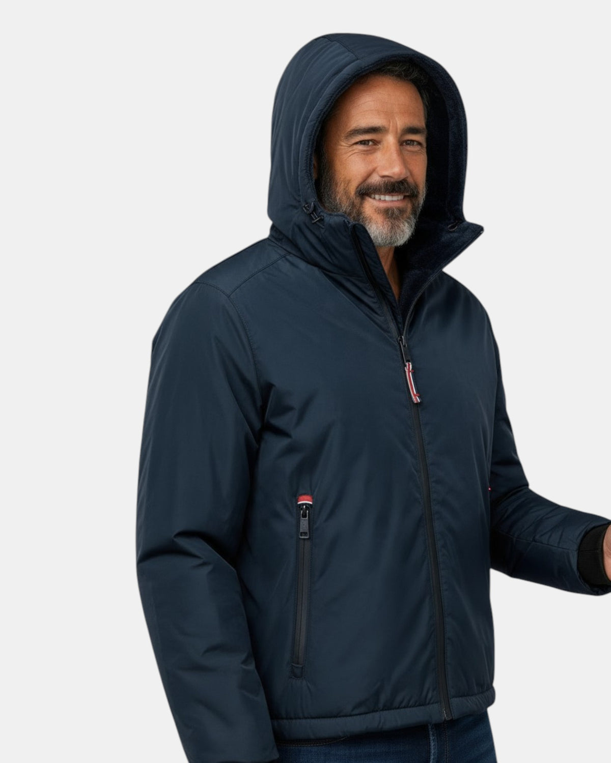 Conte of Florence Giubbotto Uomo Invernale con Cappuccio e Pelliccia Ecologica