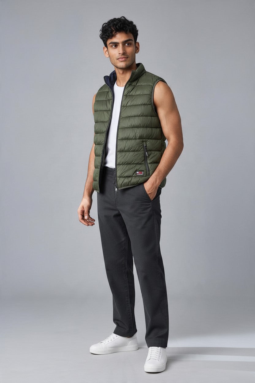 Cotton Belt Gilet Uomo Imbottito Smanicato Casual