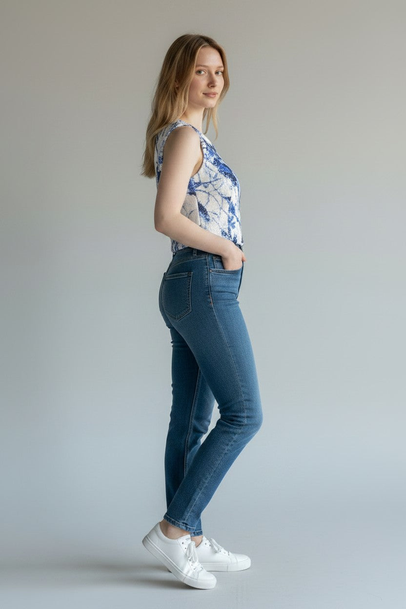 Eris top Crop donna full paillettes made in italy